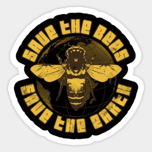 Save The Bees Save The Earth Sticker